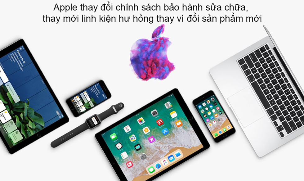 Apple thay đổi chính sách bảo hành
