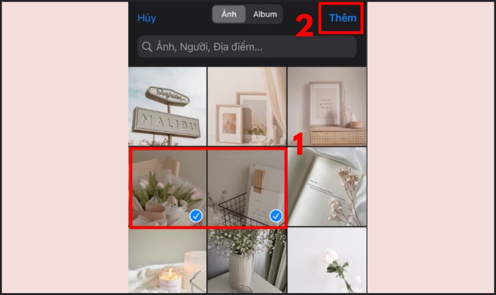 cách ghép ảnh trên iPhone đơn giản