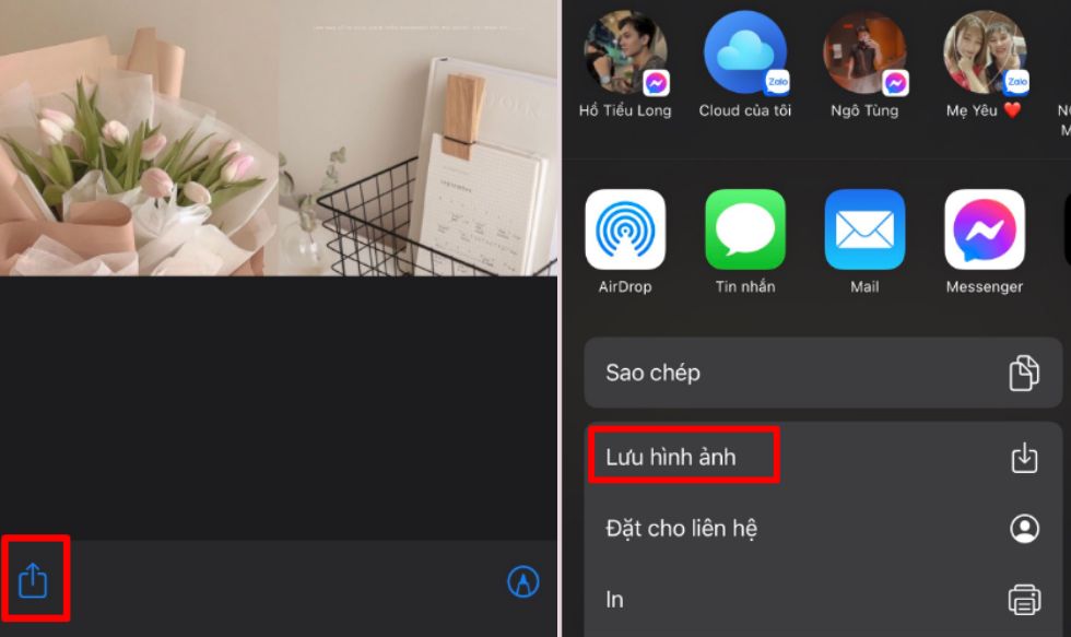 sử dụng lưới ảnh