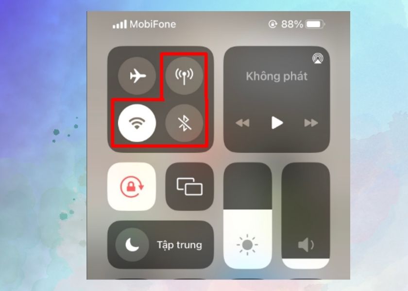 Ngắt kết nối mạng, chia sẻ Bluetooth