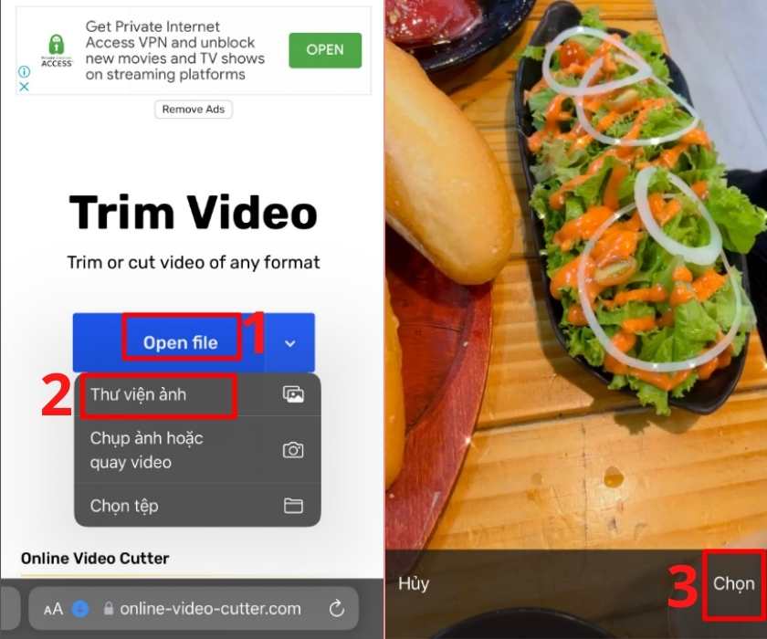 Cách cắt video trên iPhone tại online-video-cutter.com
