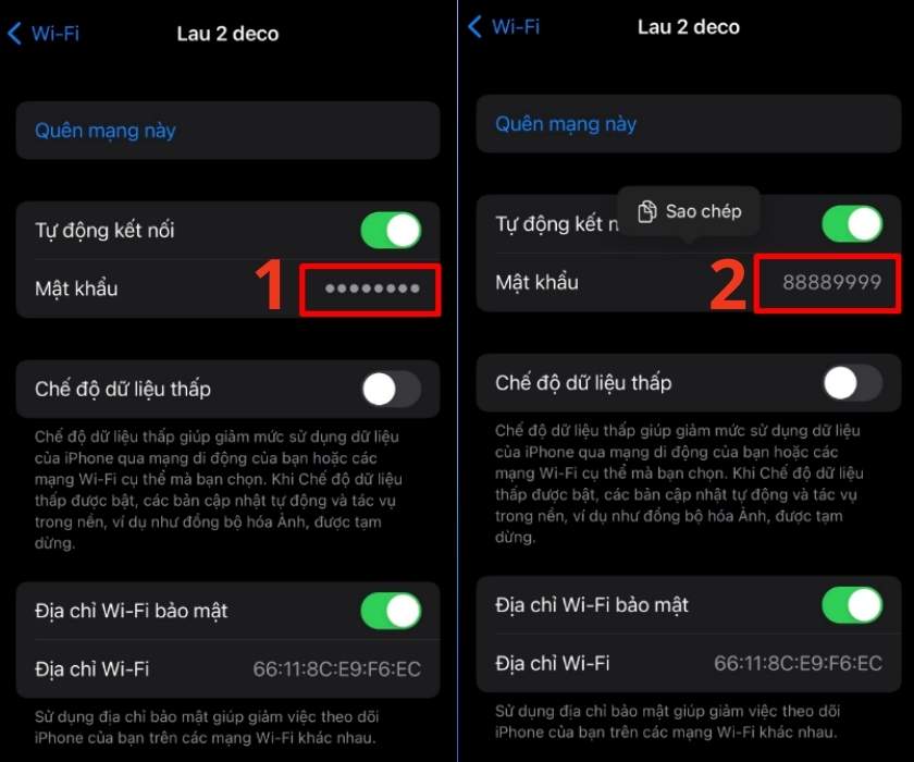 cách chia sẻ wifi trên iphone