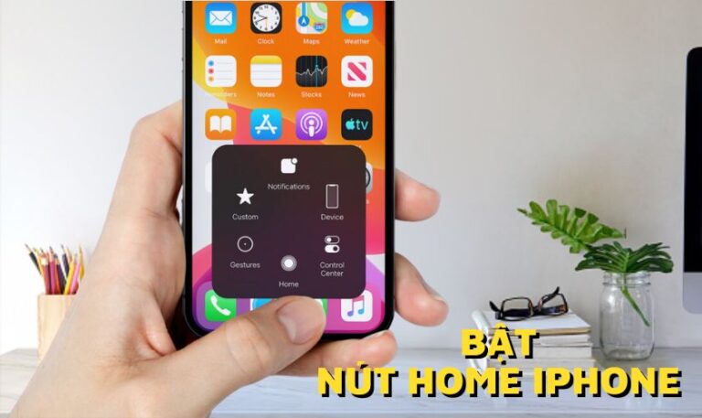 cách bật nút home trên iphone