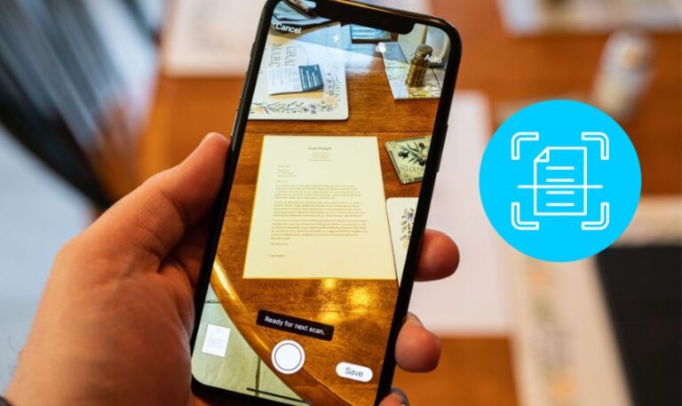 Cách scan trên iPhne, scan tài liệu rõ nét
