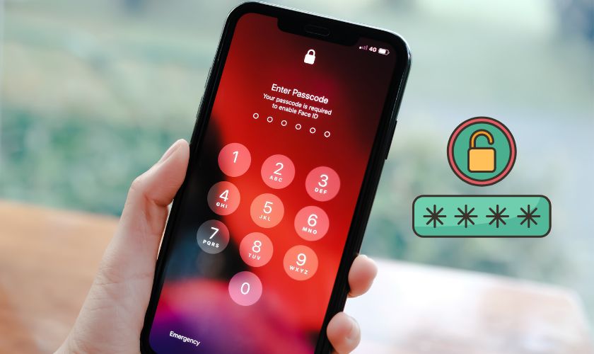 cài đặt mật khẩu iphone