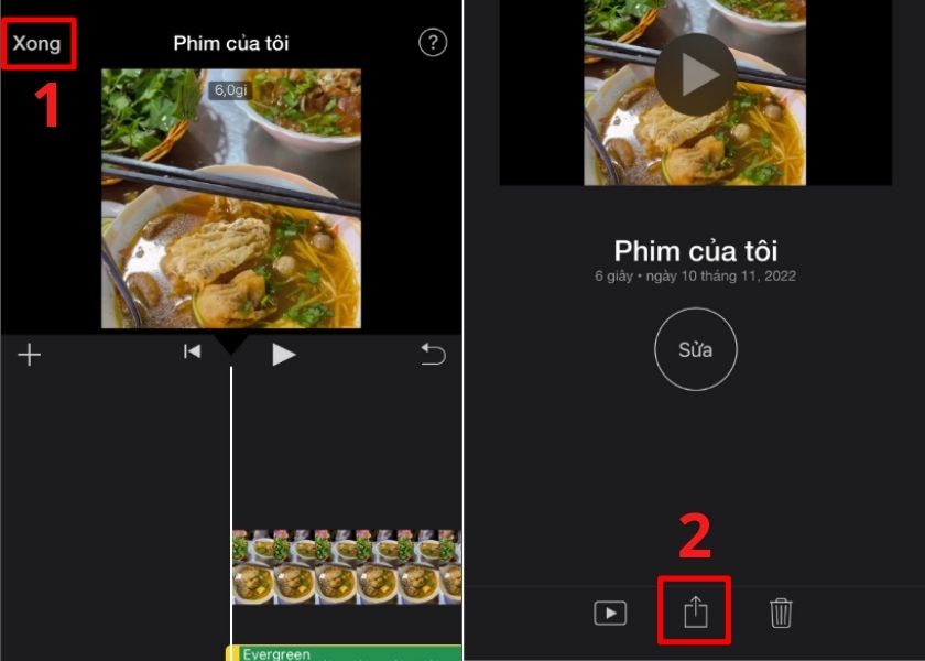 chèn nhạc vào video trên iPhone