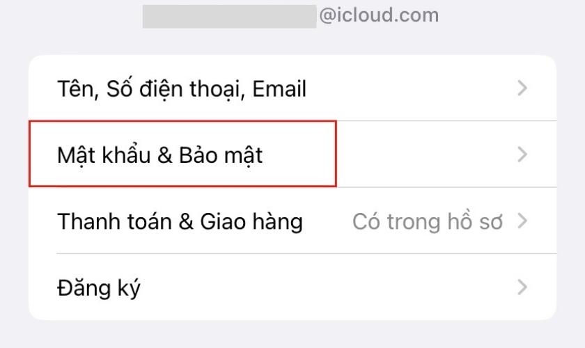 Cách đổi mật khẩu iCloud