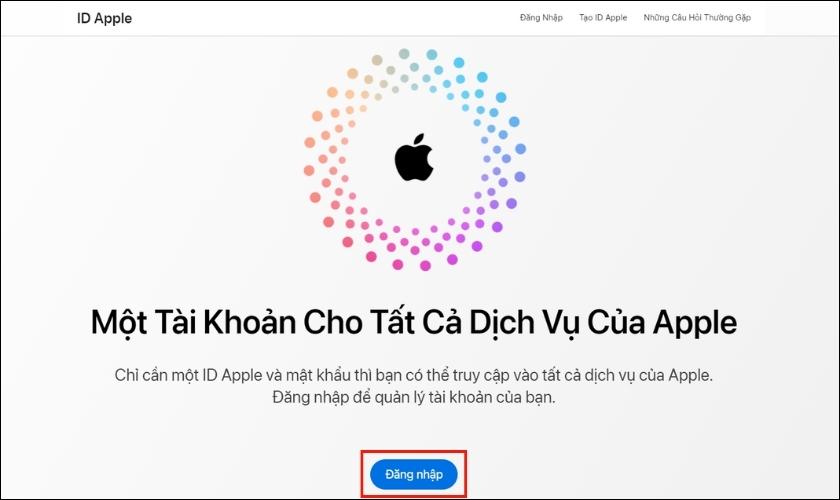 Thay đổi mật khẩu iCloud