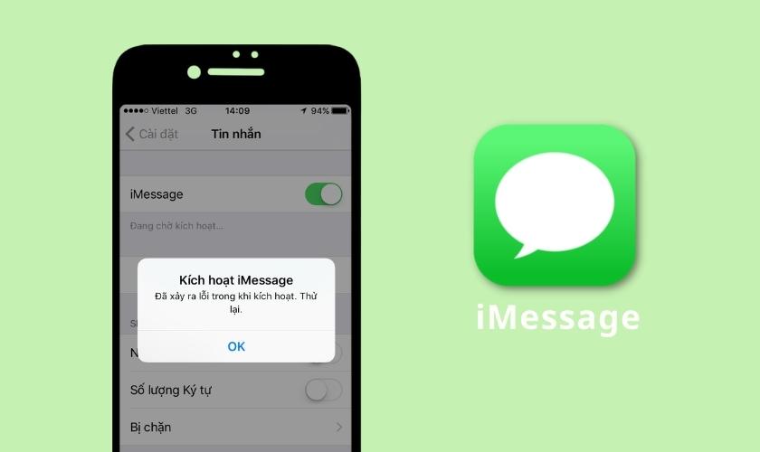 iMessage bị lỗi không kích hoạt