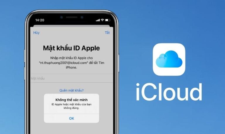 Quên mật khẩu iCloud