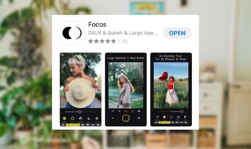 Focos là app làm mờ ảnh miễn phí trên iphone