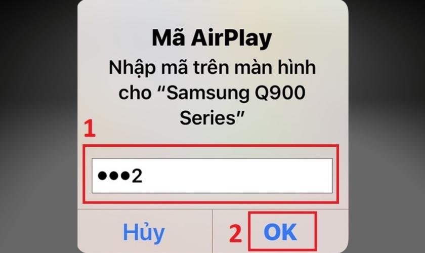 nhập mã airplay