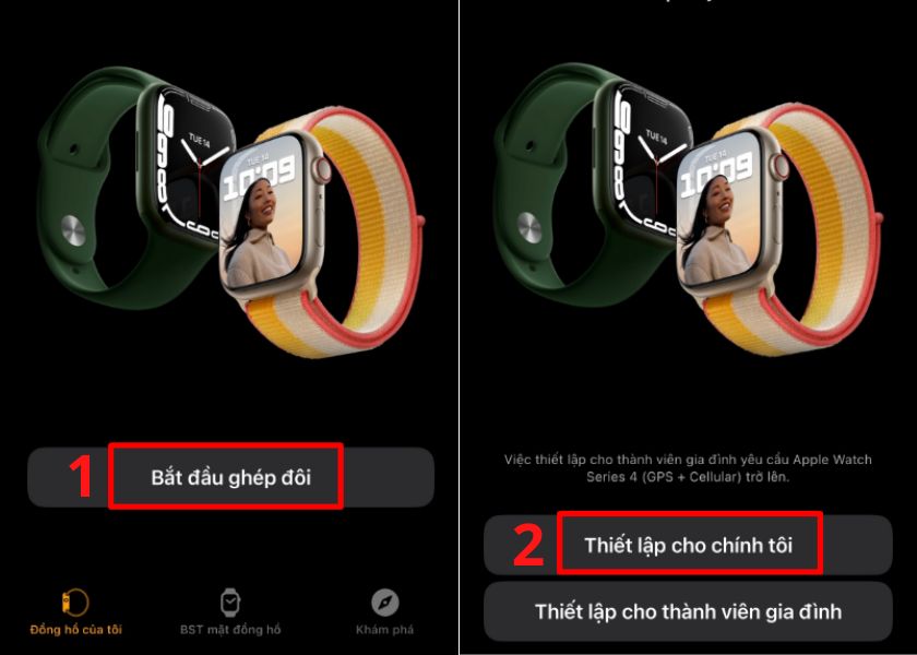 Cách kết nối Apple Watch với iPhone mới