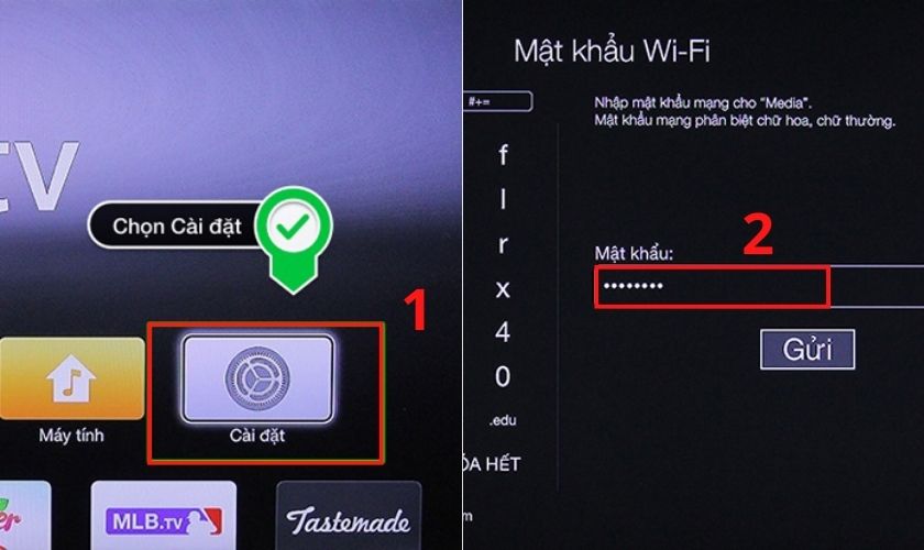 kết nối wifi với tivi