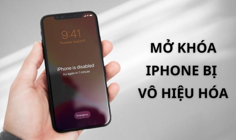 Cách mở khóa iPhone bị vô hiệu hóa