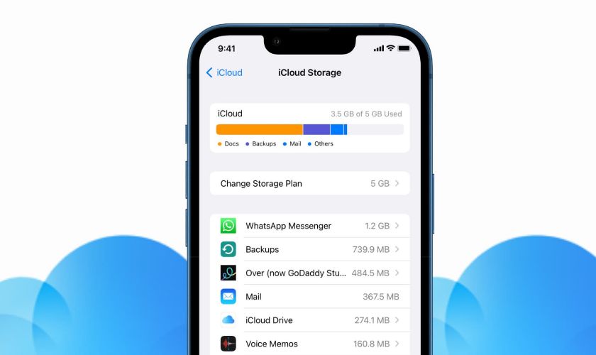 dịch vụ lưu trữ đám mây icloud trên nền tảng ios