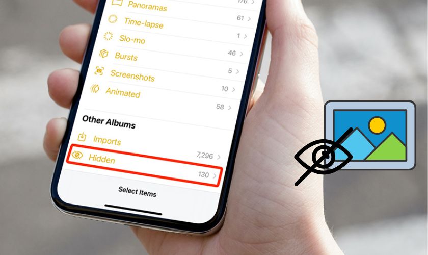 Cách ẩn ảnh trên iPhone