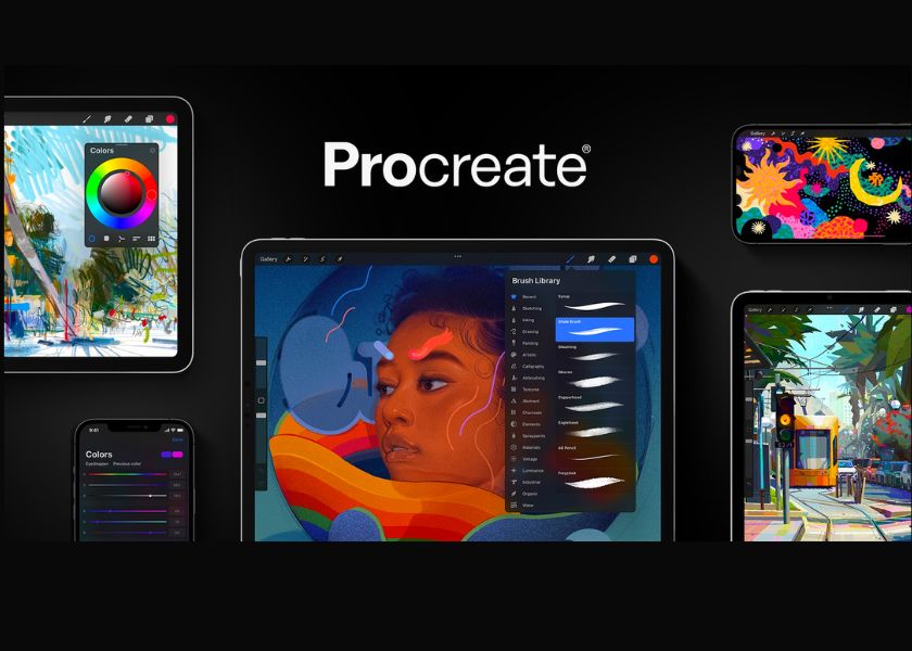 ứng dụng procreate dùng để thiết kế