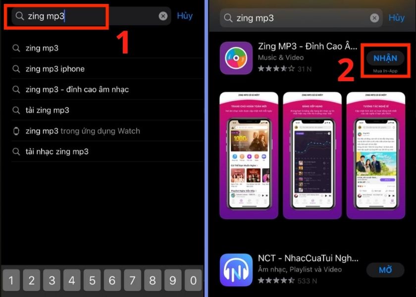 tải nhạc nghe offline trên iphone từ zing mp3 