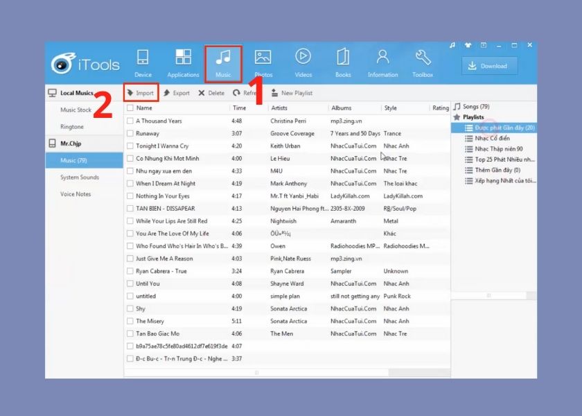 cách tải nhạc về điện thoại iphone bằng itools