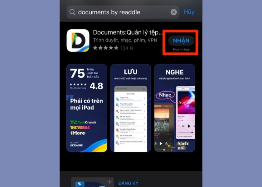 download nhạc về iphone bằng documents