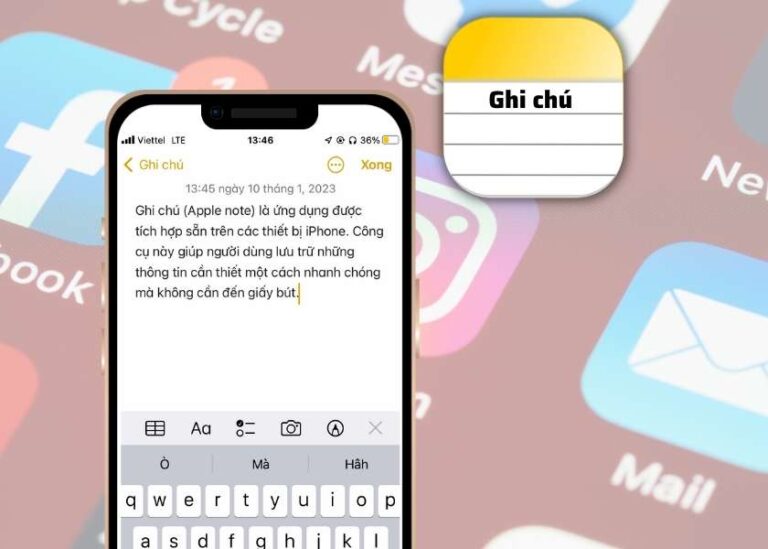 ứng dụng ghi chú trên iphone