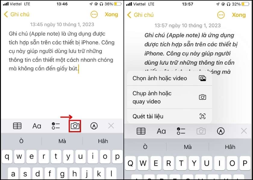 cách sử dụng ứng dụng ghi chú trên iphone 