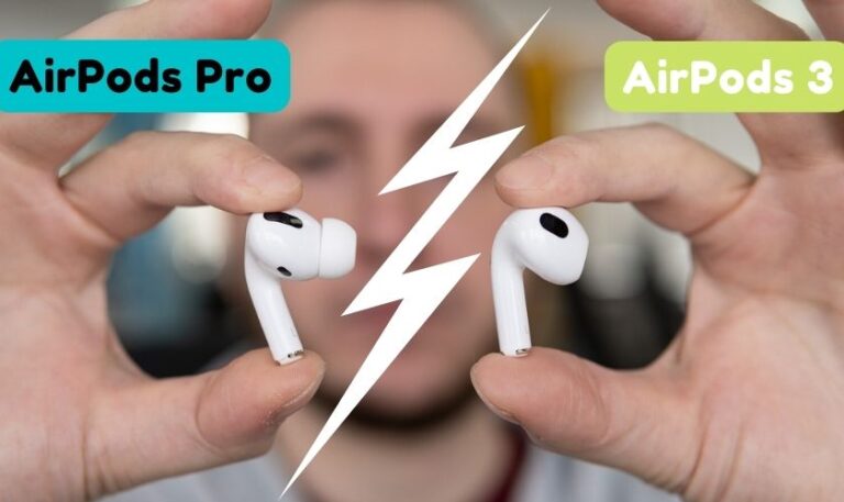 so sánh và phân biệt sự khác nhau giữa airpods 3 và airpods pro