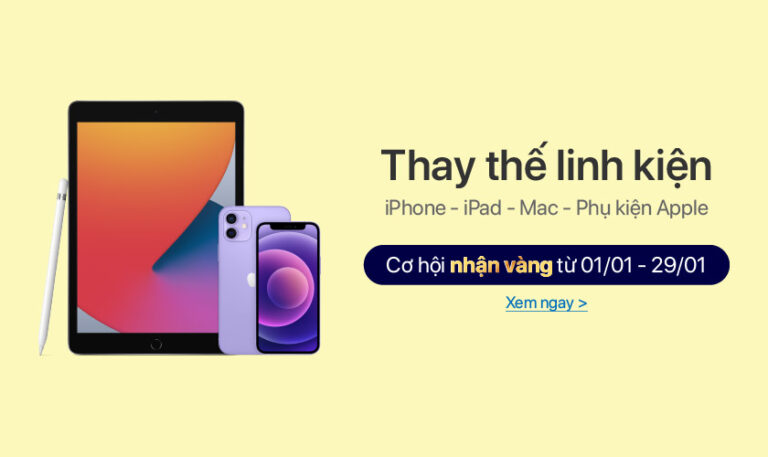 sửa iphone, macbook nhận ngay cơ hội trúng vàng tại điện thoại vui asp