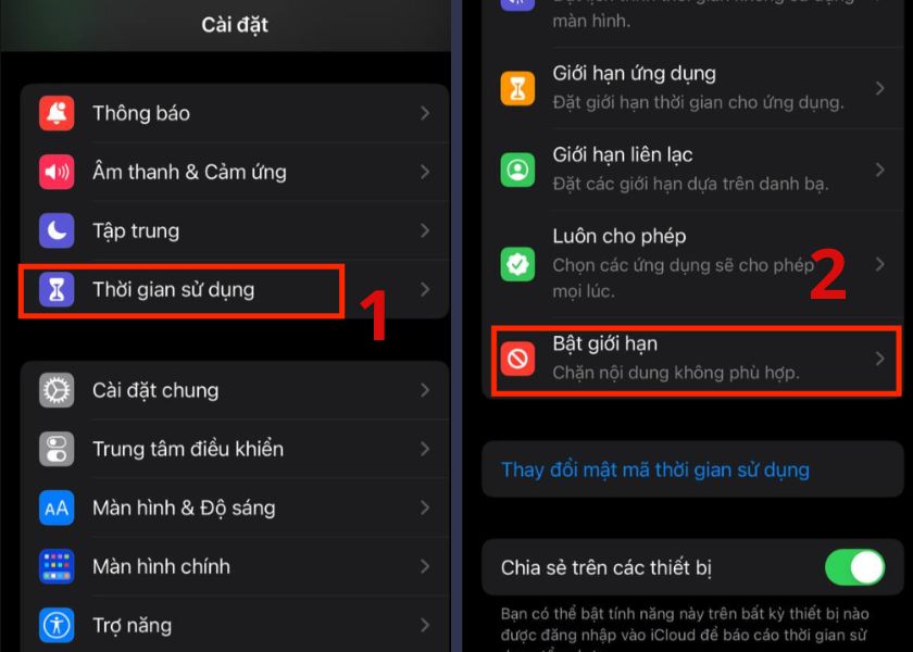 tắt giới hạn