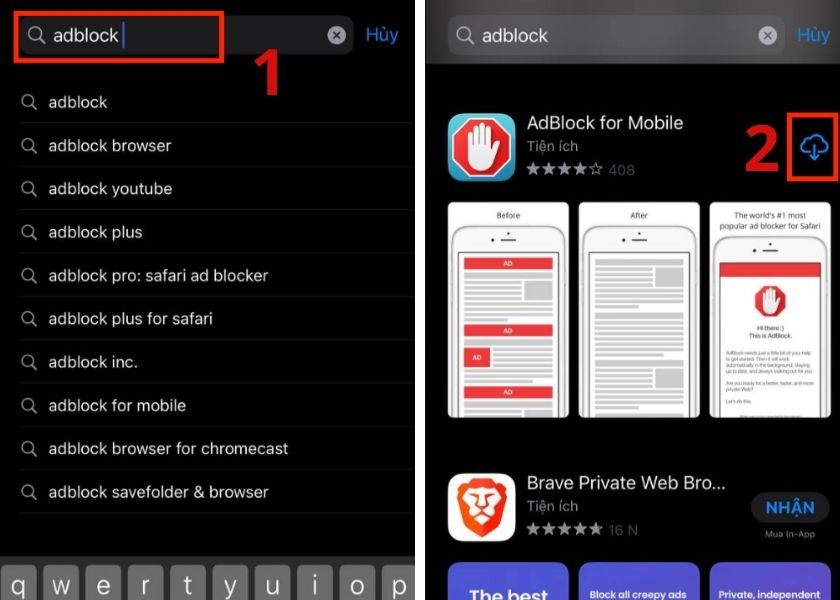 cách tải app adblock, chặn quảng cáo youtube trên ios