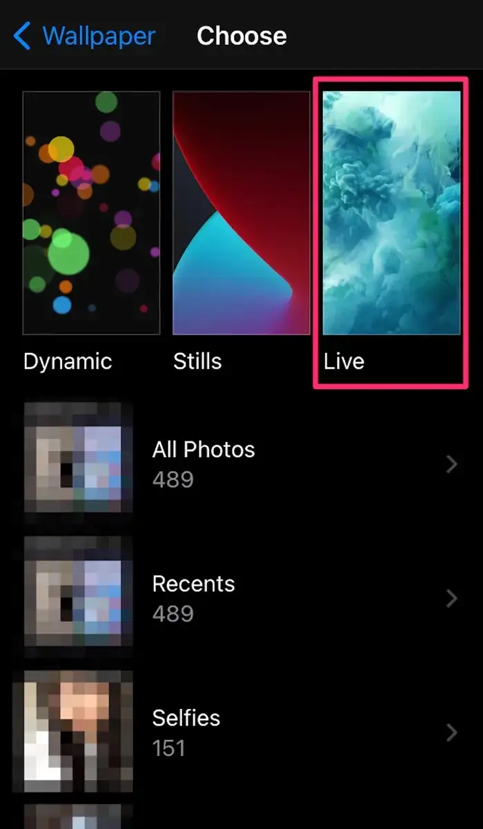 Cài đặt hình nền Live Photo trên iPhone