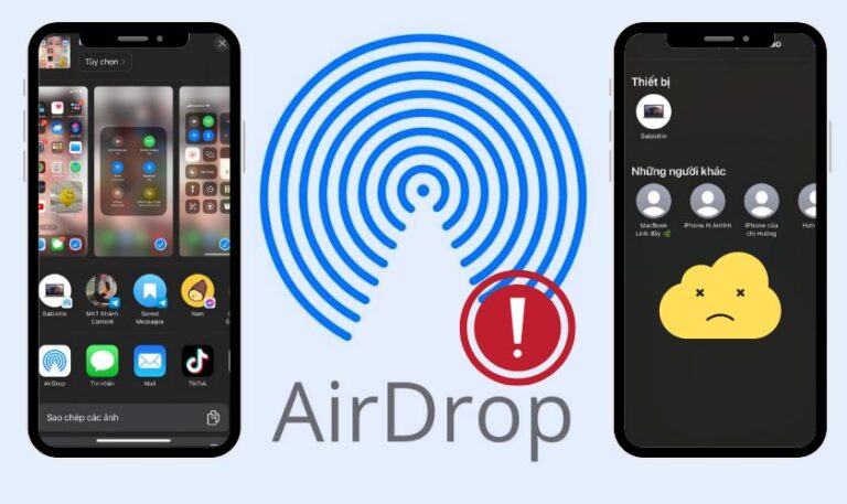 cách sử lỗi airdrop