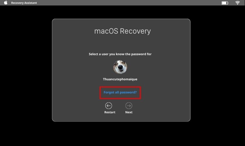 cách đổi mật khẩu macbook khi quên