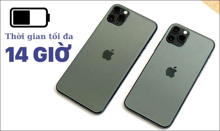 thời gian sử dụng trên iphone 11 pro