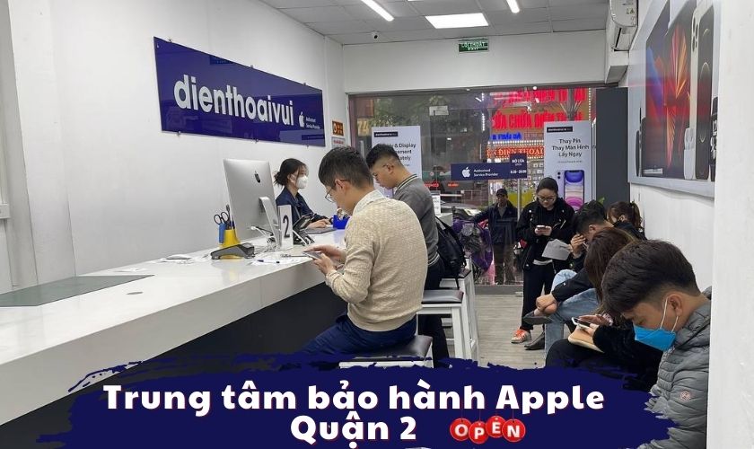 trung tâm bảo hành uỷ quyền apple quận 2 nằm ở đâu