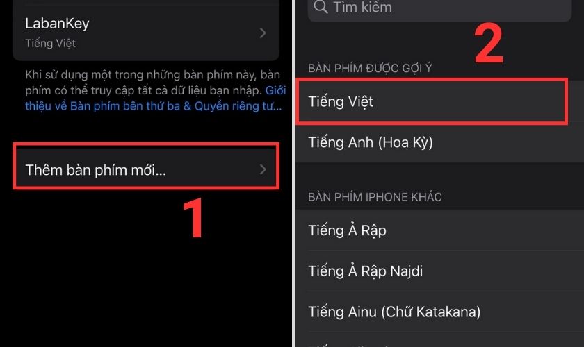 cài đặt bàn phím gõ dấu tiếng việt trên iphone