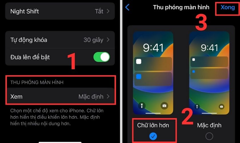 tăng kích cỡ bàn phím iphone