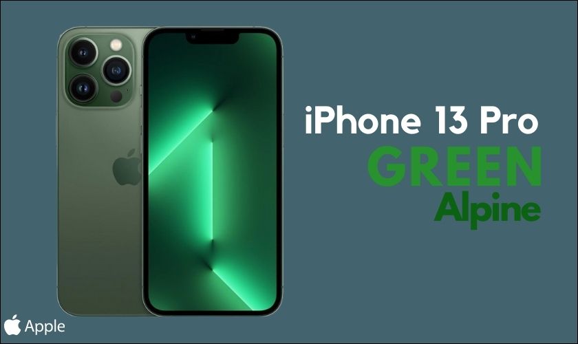 màu xanh lá cây trên iphone 13 pro