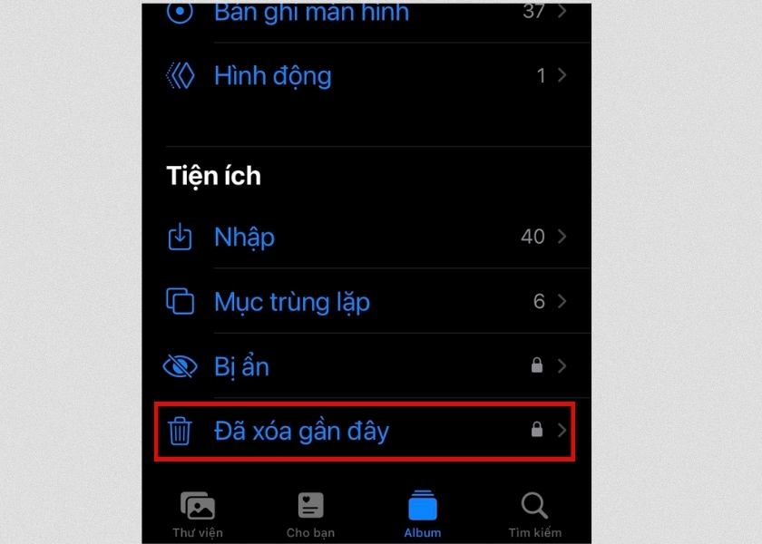 Ảnh đã delete vĩnh viễn không thể khôi phục