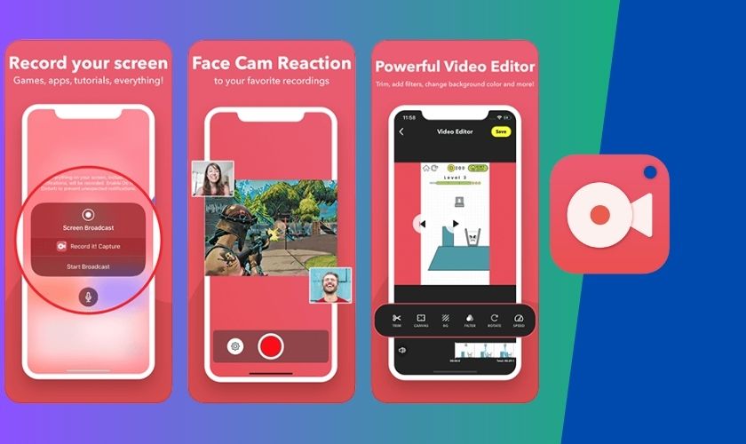 app quay màn hình iphone miễn phí record it