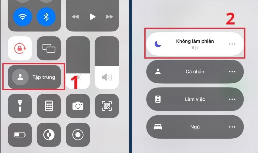  chế độ không làm phiền trên iOS 16