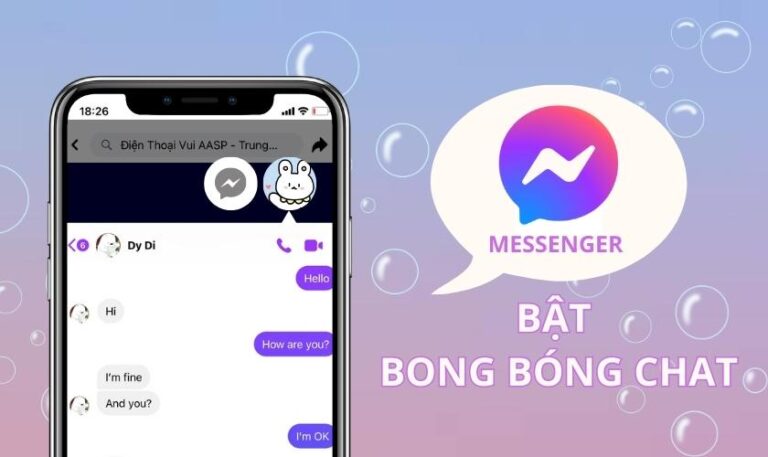 cách bật mở bong bóng chat trên messenger iphone đơn giản