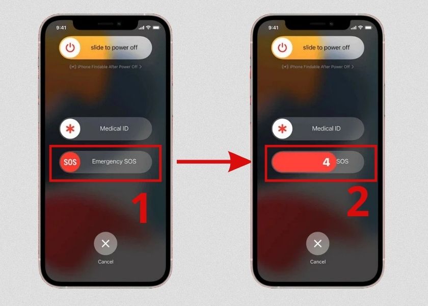 cách mở khóa iphone bằng emergency sos