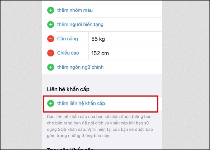 cách mở khóa iphone khẩn cấp bằng id y tế