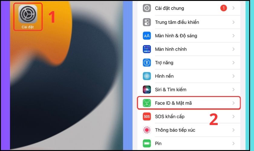 cách dùng touch id, face id tải app về iphone