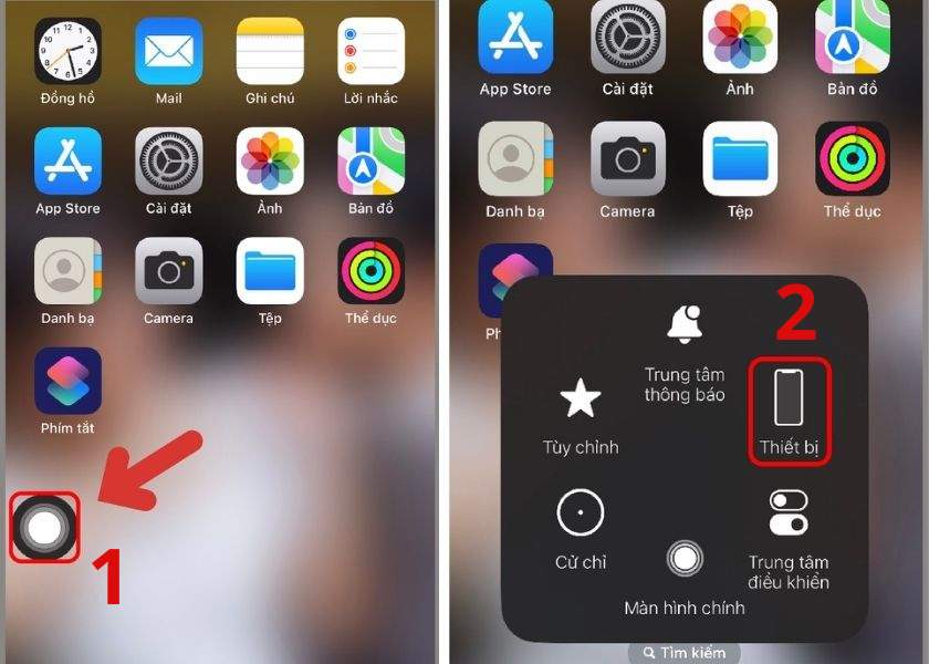 cách tắt chế độ im lặng trên iphone qua trung tâm điều khiển 