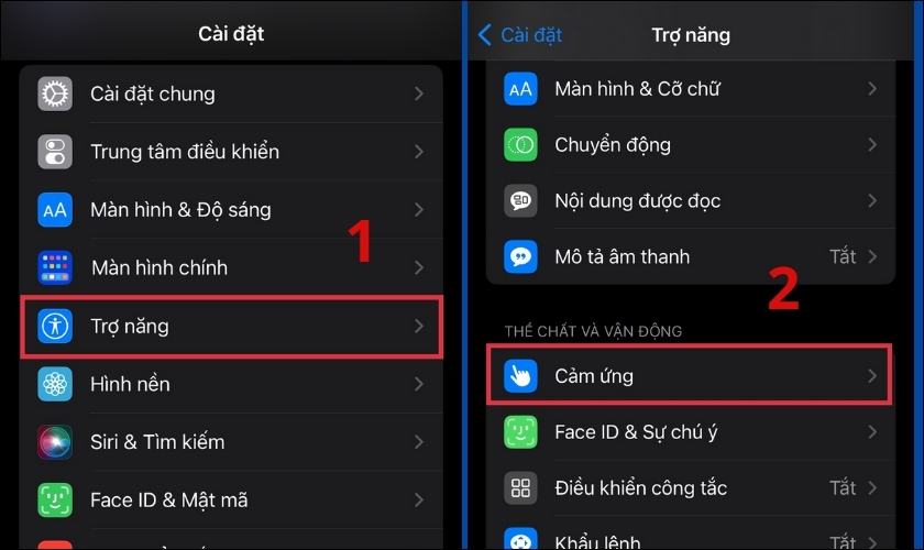 mẹo mở trung tâm điều khiển bằng chạm mặt lưng iphone