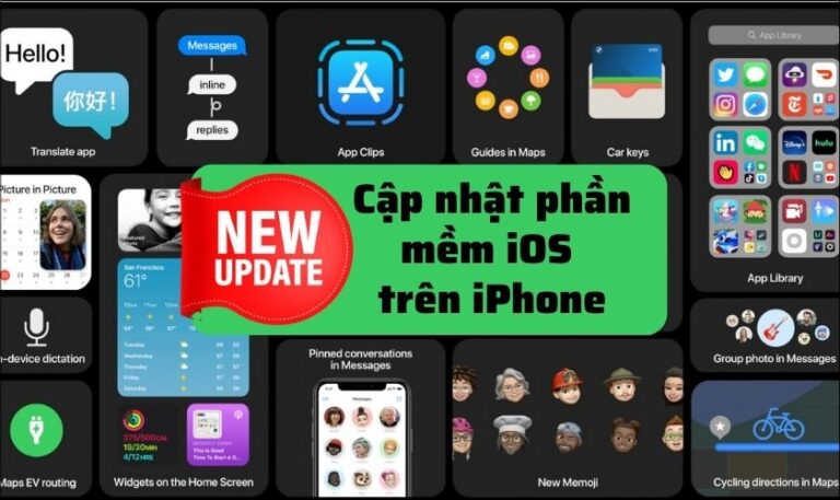 cập nhật phần mềm iphone