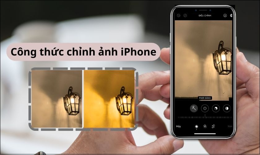 công thức chỉnh ảnh trên iphone